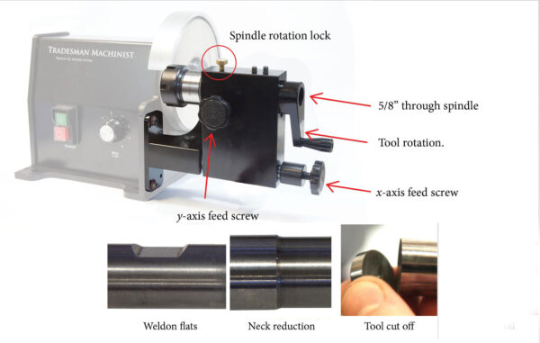 Neck, Flat and Cut Off End Mill Workstation Fixture