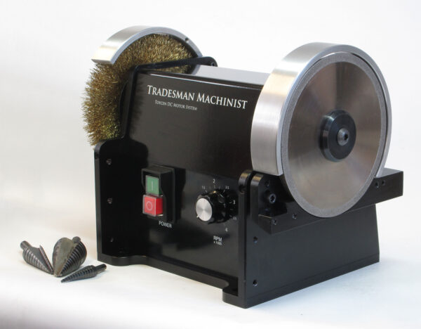 Tradesman Machinist set up for unibit sharpening